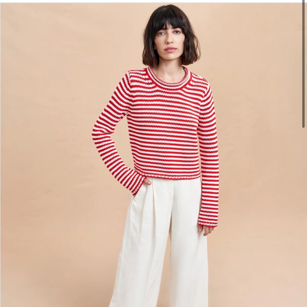 La Ligne Mini Marina Fine Striped Sweater